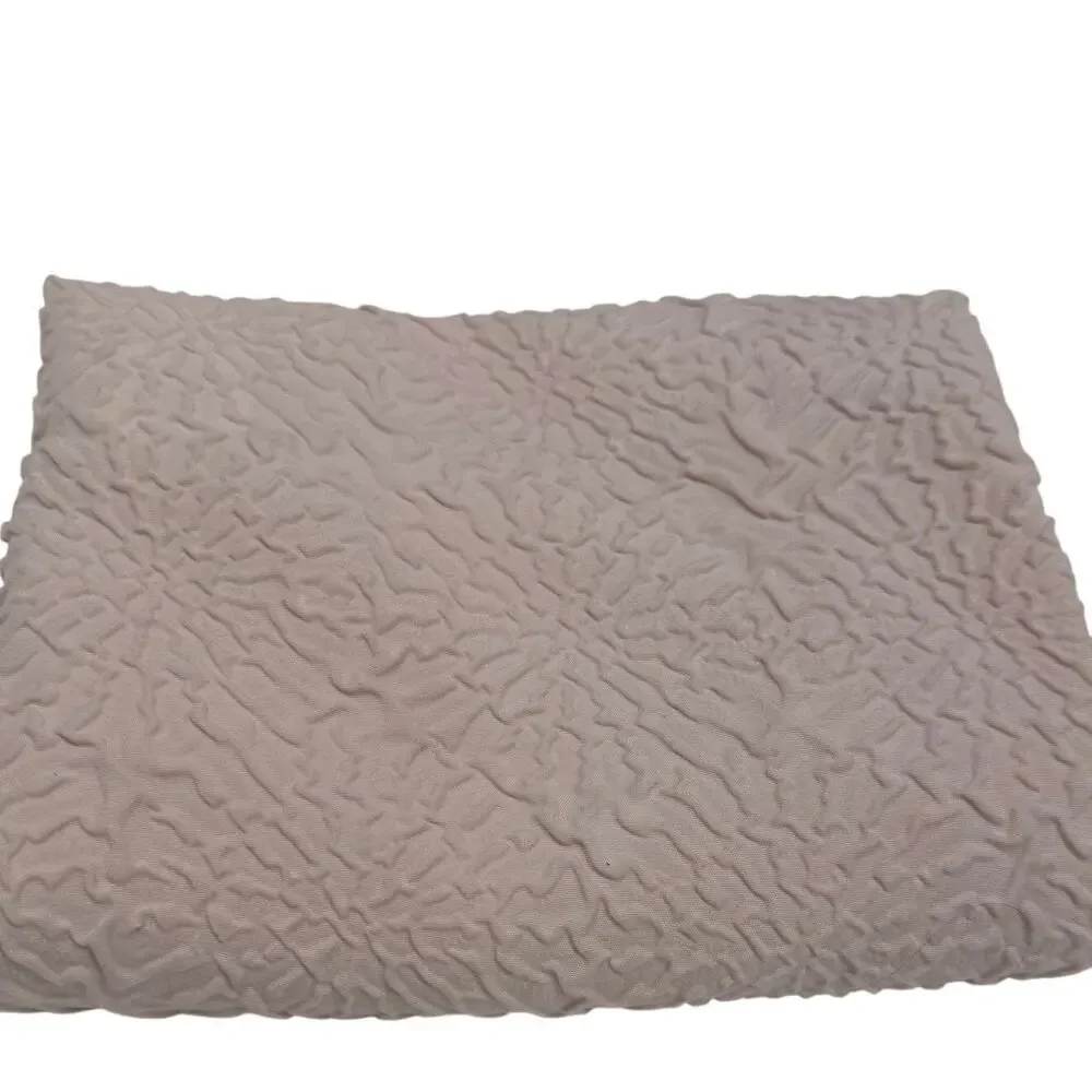 DKNY Textured Geometric Pillow Sham 20x30 Blush Pink Tie Closure Queen Bed Decor